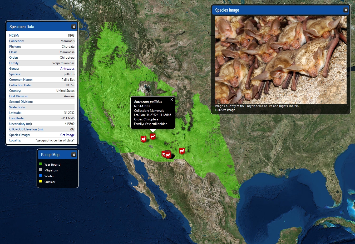 NCSM Species Mapper Screenshot 5